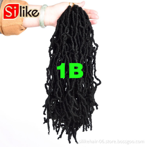 Nu Locs  Bobbi Boss  Braid hair Nu Locs Crochet Hair Ombre Pre-Looped Goddess Crochet Faux Locs Synthetic Crochet hair
